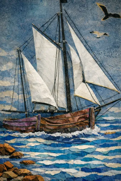 HELM TO WINDWARD - A3 Seascape