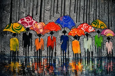 BRIGHTEN A DULL DAY  - A4 Contemporary