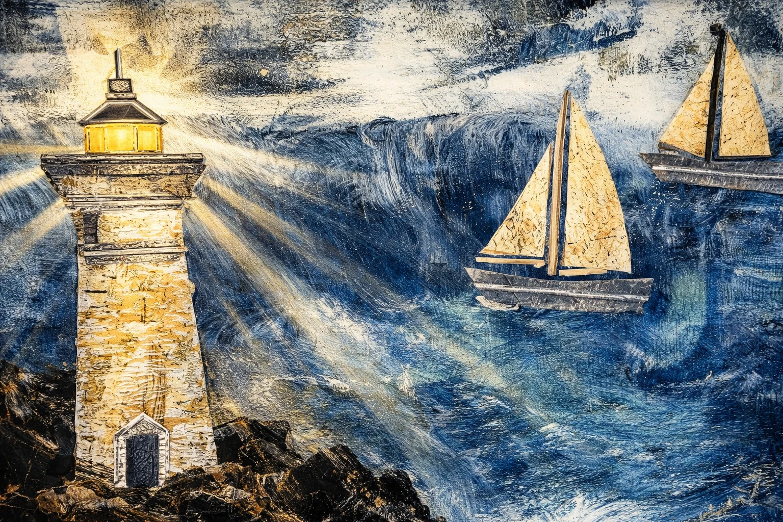 GUIDING SILENCE - A3 Contemporary Abstract