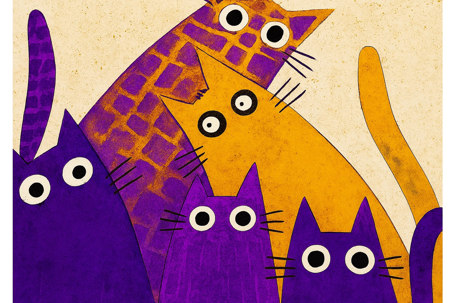 PURPLE KATZ - A3 Whimsy