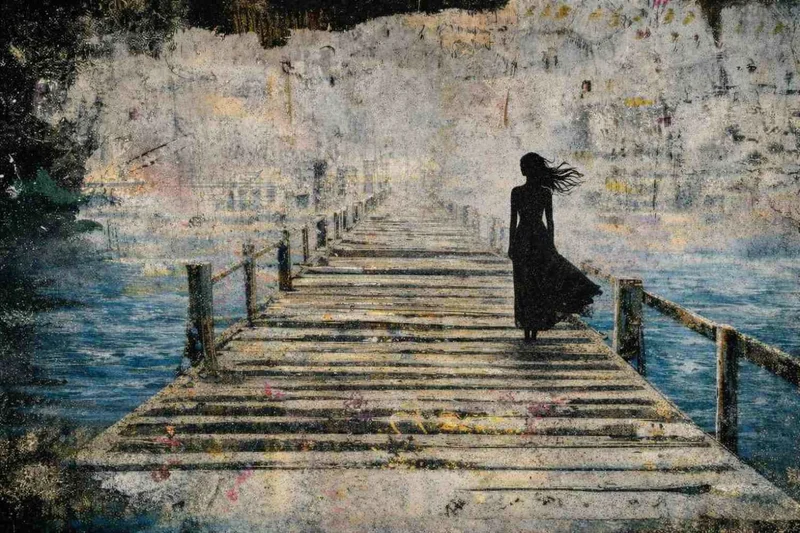 BOARDWALK SILHOUETTE - Fine Art A3